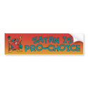 Satan Is Pro-Choice bumper stickers