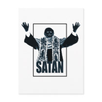 SATAN Pope Postcard