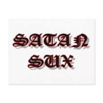 Satan Sux Christian item Post Cards