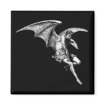 Satan Thinking Magnet by RabidCrow Satan Thinking Magnet
