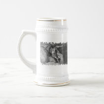 Satan Thinking Stein -distress edge graphic Coffee Mug