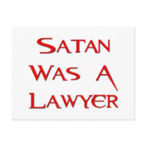 Satan Was A Lawyer postcards by FunnyFloridian Satan Was A Lawyer postcards