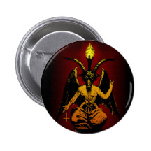 Satanic Goat Button