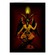 Satanic Goat Greeting Card