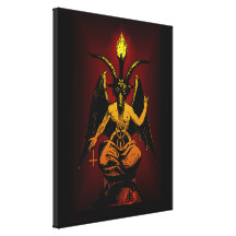 Satanic Goat on Stretched Canvas Gallery Wrapped Canvas