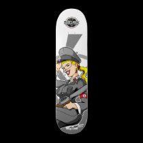 Satanic Warmerchant Pin-Up Woman skateboards