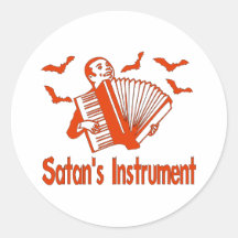 Satan's Instrument Round Stickers