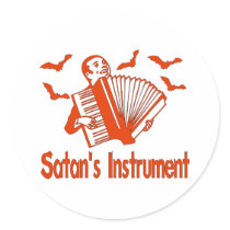 Satan's Instrument Round Stickers