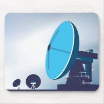 satellite communication dishes mouse pad