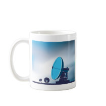 satellite communication dishes coffee mug