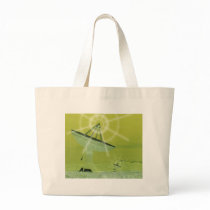 satellite dish tote bags