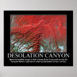 Satellite Image of Desolation Canyon Posters