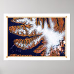 Satellite Image of West Fjords Posters