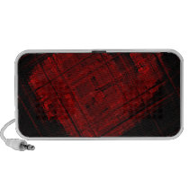 Satellite Stained Glass in Blood Red speakers