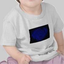 Satellite Stained Glass in Bold Blue t-shirts