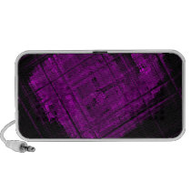 Satellite Stained Glass in Vibrant Purple speakers