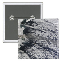 Satellite view of an ash plume 3 pins