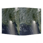 Satellite view of an oil spill binder