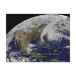 Satellite View of Hurricane Sandy Post Card