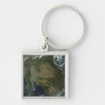 Satellite view of Indochina Keychains