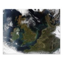 Satellite view of Northern Europe