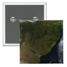Satellite view of South America Pins