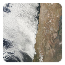 Satellite view of the Andes Mountains Sticker