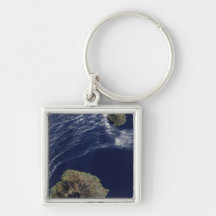 Satellite view of the Prince Edward Islands Key Chains