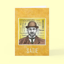 Satie greetings card