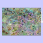 "Satin Flowers" Art notecard