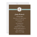 Satin Ribbon Baby Shower Invitation - in Blue by berryberrysweet Satin Ribbon Baby Shower Invitation - in Blue