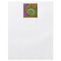 Satin Seashell Spiral Fractal Full Color Flyer