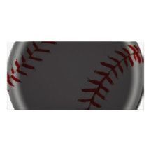 Satin Special Effect Made With BaseBall Photo Greeting Card