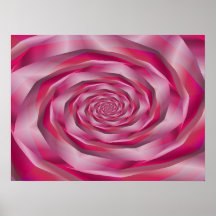 Satin Whirlpool Fractal Posters