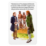 Sátira del Abolitionism Imán Rectangular