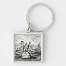Satirical Cartoon about the Water Company Keychains