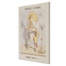 Satirical Fantasies, caricature of Adolphe Gallery Wrapped Canvas