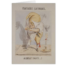 Satirical Fantasies, caricature of Adolphe Card