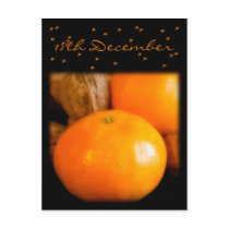 Satsumas • Advent Calendar Postcard