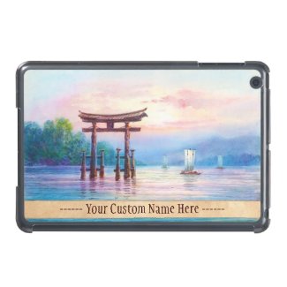 Satta Miyajima Torii and Sailboats japanese art iPad Mini Case