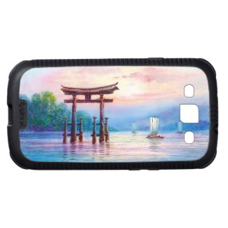 Satta Miyajima Torii and Sailboats japanese art Samsung Galaxy SIII Covers