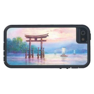 Satta Miyajima Torii and Sailboats japanese art iPhone 5 Covers