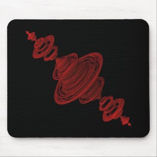 Sattelite - Red mousepad