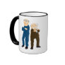 Sattler And Waldorf Arms Crossed Coffee Mugs