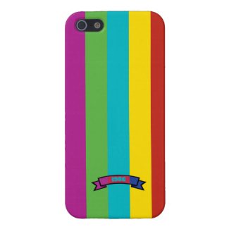 Saturated Color Stripe Pattern iPhone 5 Case