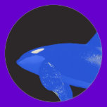 Saturday Blue Orca stickers