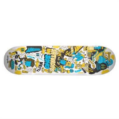 Saturday in Soho Skateboards by Jeremyville