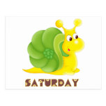 Saturday Snail Post Card
