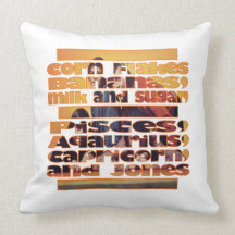 Saturdays Mornings in the 70's Throw Pillow