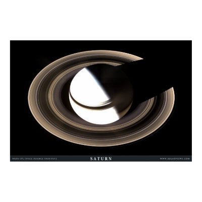 Saturn as Never Seen Before Print by solarviews